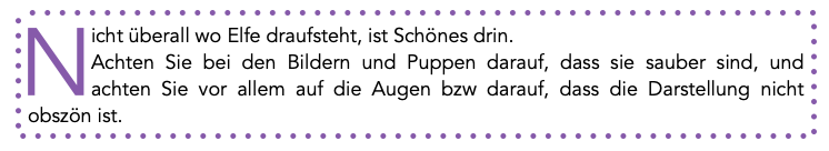 Nicht überall wo Ewlfe drauf steht ist Schönes drin