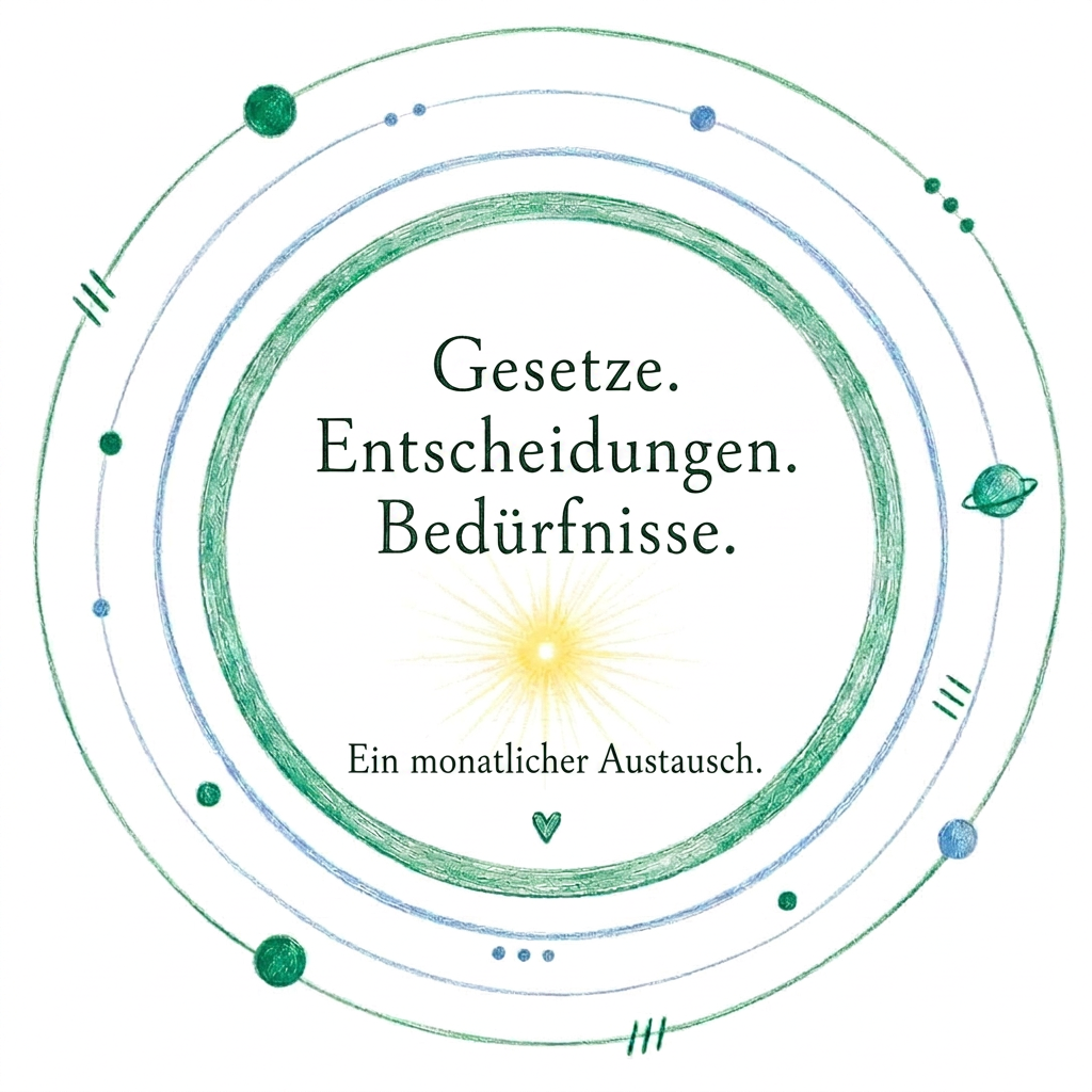 Gesetze. Entscheidungen. Bedürfnisse | inkl. persönlicher Botschaft
